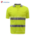Alta visibilidade manga longa camisa de trabalho de segurança Respirável roupas de trabalho de segurança reflexivo T-shirt camisa de segurança polo